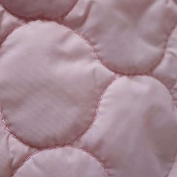 Dog Coat Pastel Pink Plaid NWOT Size M Reversible to Solid Pastel Pink - Picture 5 of 11